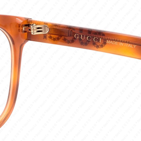 New GUCCI Women’s GG0420O 004 52mm Havana Eyeglasses - Picture 10 of 11